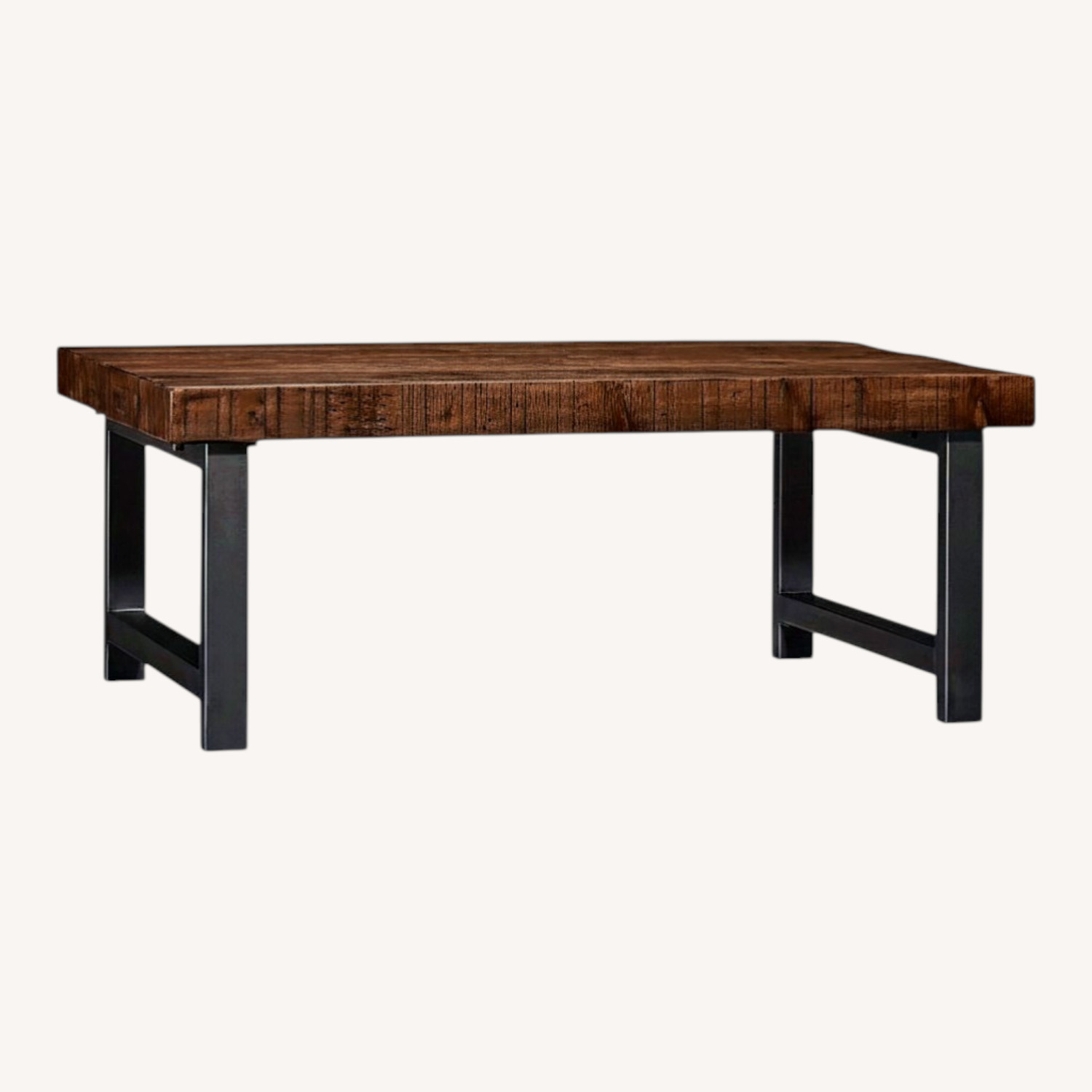 Pottery Barn Griffin Rustic Wood Coffee Table - image-0