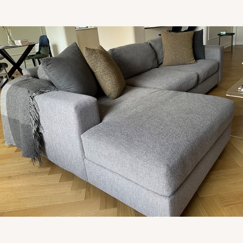 Used West Elm Urban Dark Gray 2 Piece Sectional for sale on AptDeco