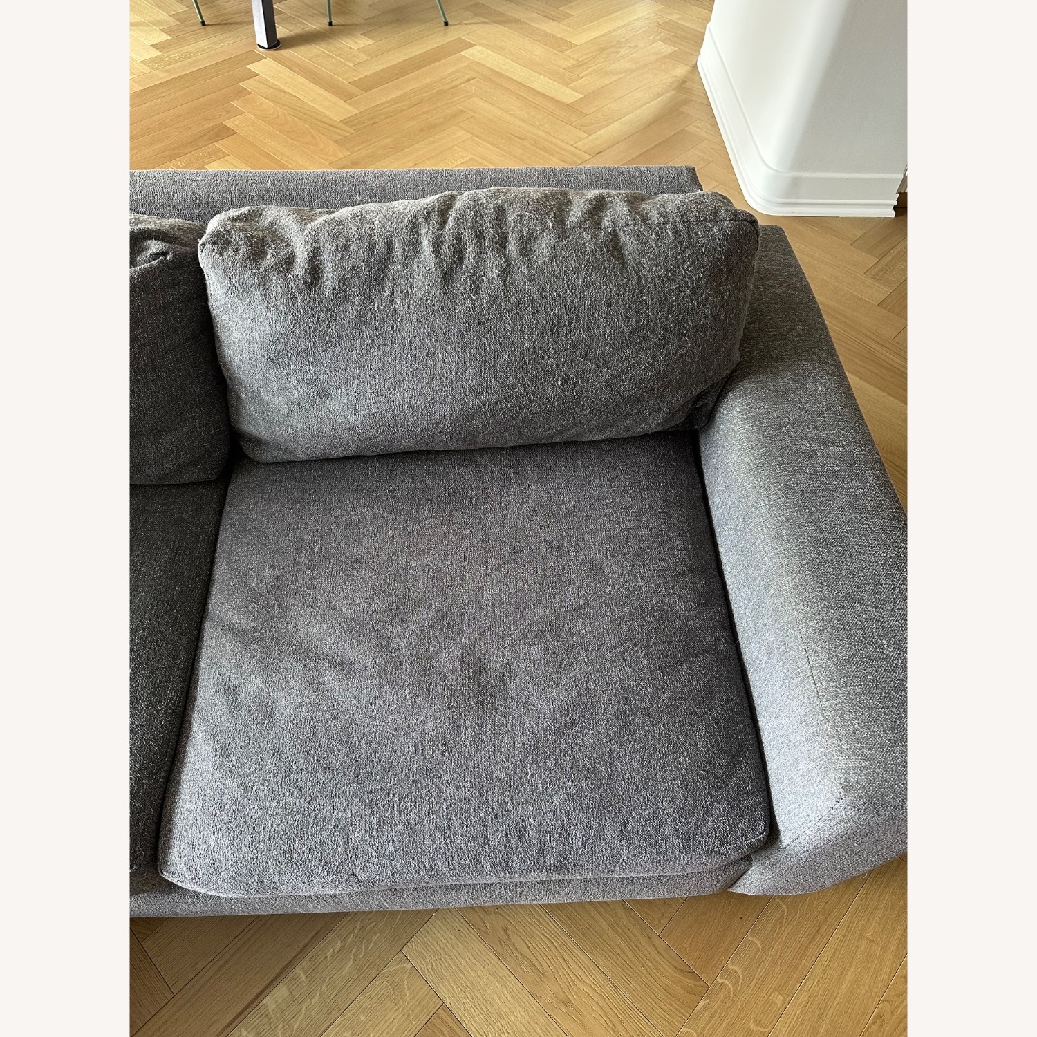 West Elm Urban Dark Gray 2 Piece Sectional - image-9