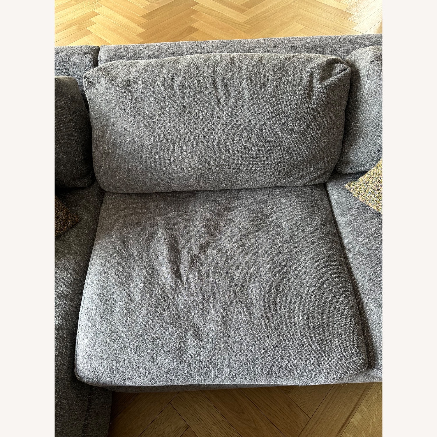 West Elm Urban Dark Gray 2 Piece Sectional - image-8