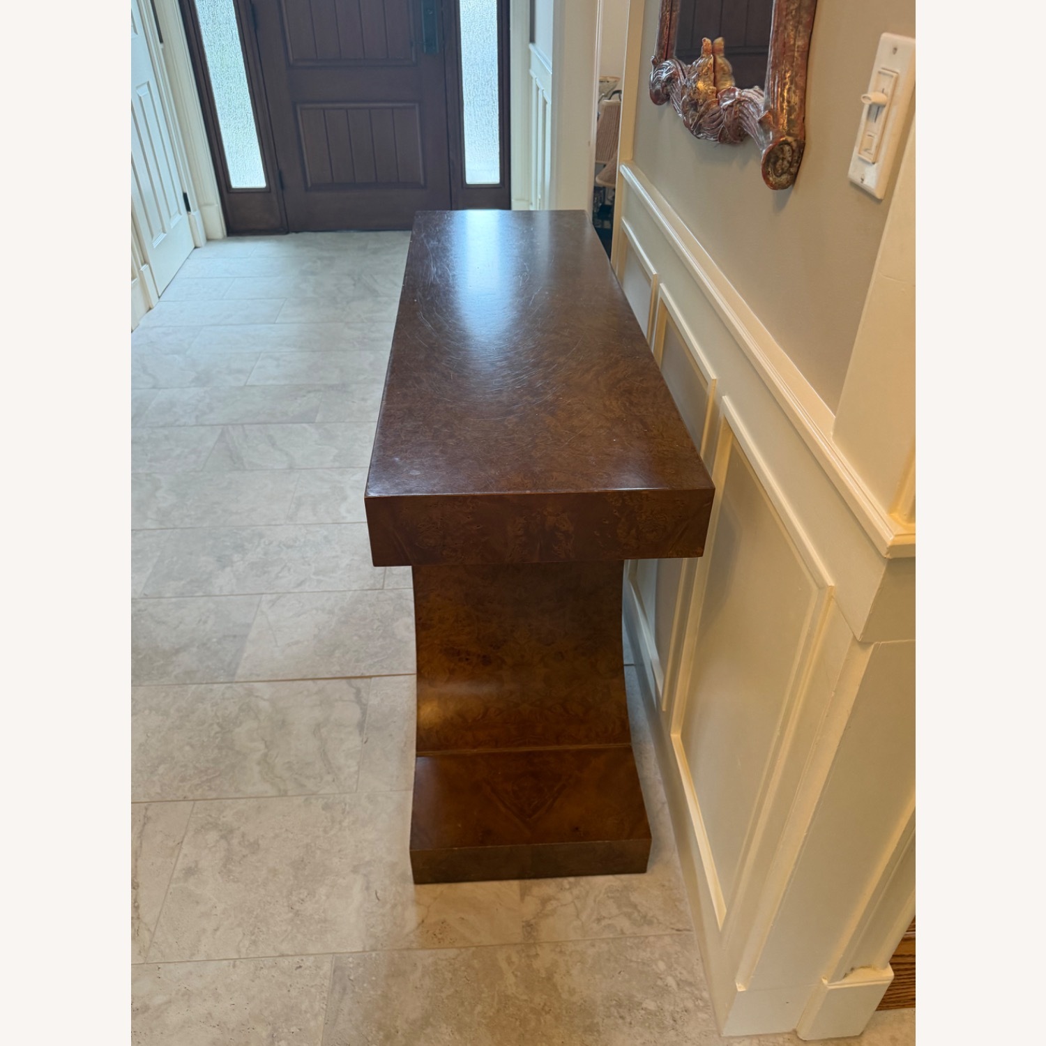 Williams Sonoma Light Brown Wood Side Table - image-2