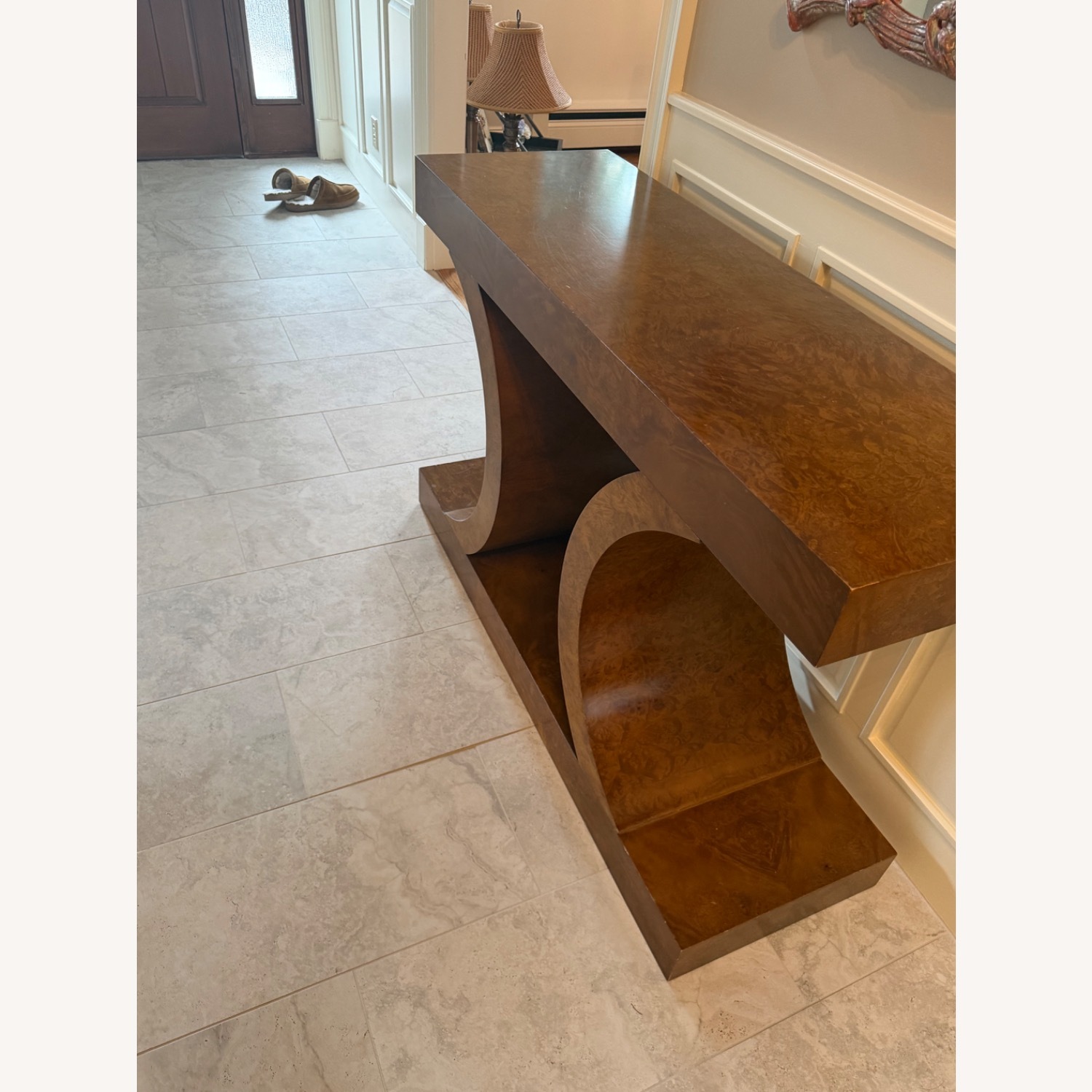 Williams Sonoma Light Brown Wood Side Table - image-3