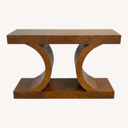 Used Williams Sonoma Light Brown Wood Side Table for sale on AptDeco