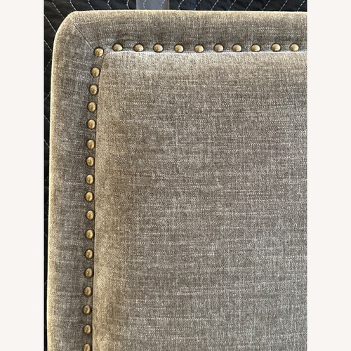 Used CB2 Atria Dark Gray Queen Bed for sale on AptDeco