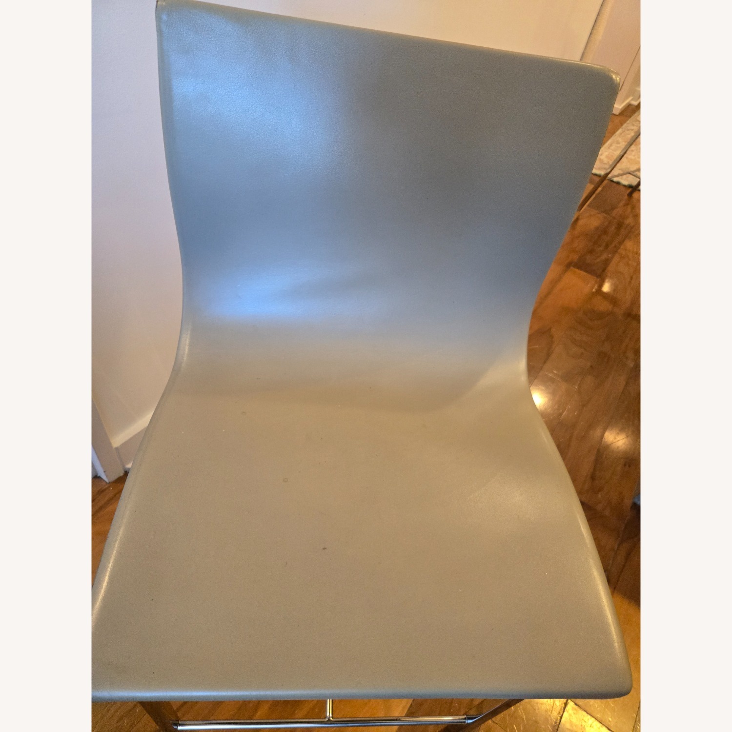 Ligne Roset Sala Light Gray Leather Stools (Set of 3) - image-12