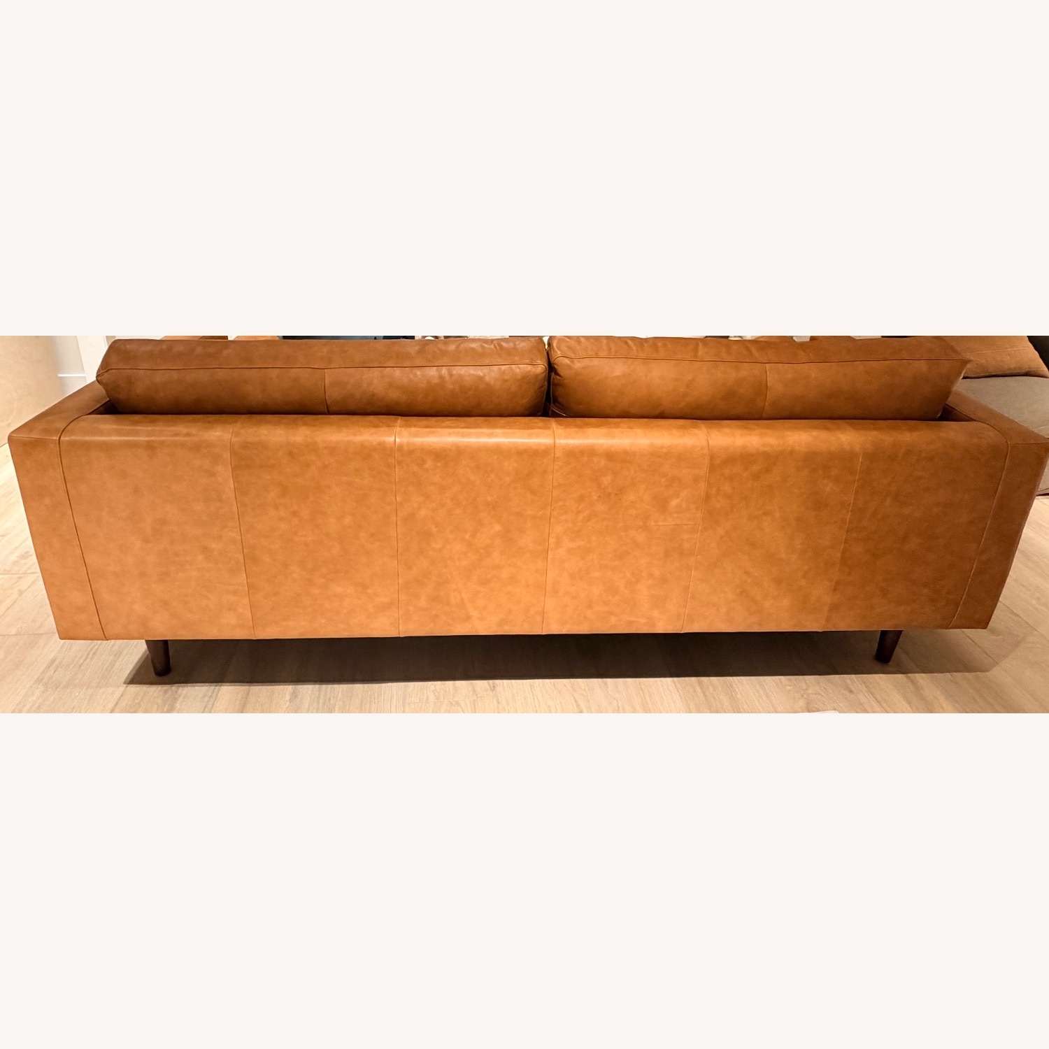 Poly and Bark Napa Light Brown Leather 3+ Seater Sofa - image-3