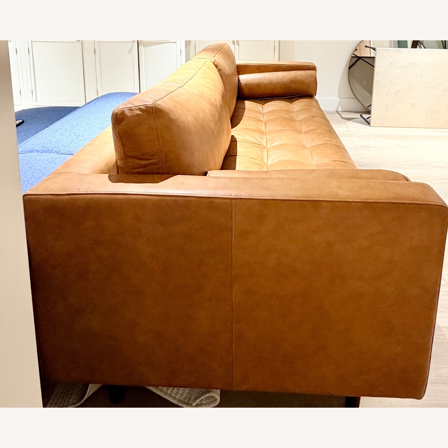 Poly and Bark Napa Light Brown Leather 3+ Seater Sofa - image-4