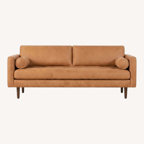 Used Poly and Bark Napa Light Brown Leather 3+ Seater Sofa for sale on AptDeco