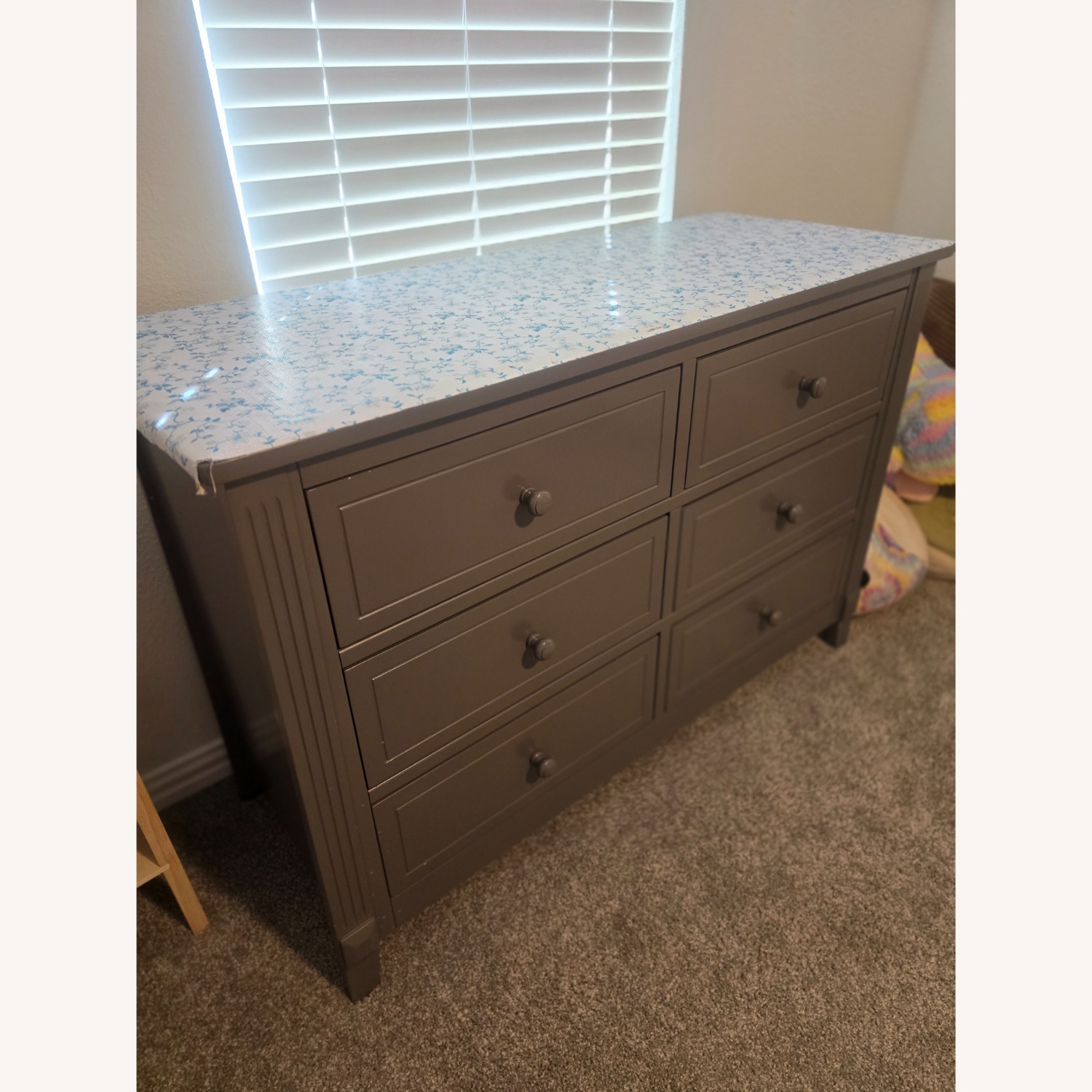 Target Light Gray Wood Dresser - image-2