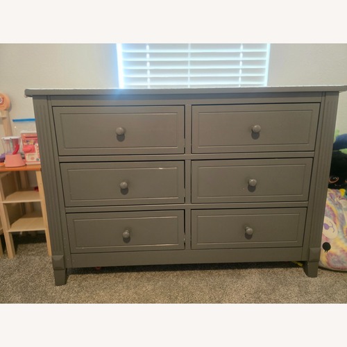 Used Target Light Gray Wood Dresser for sale on AptDeco