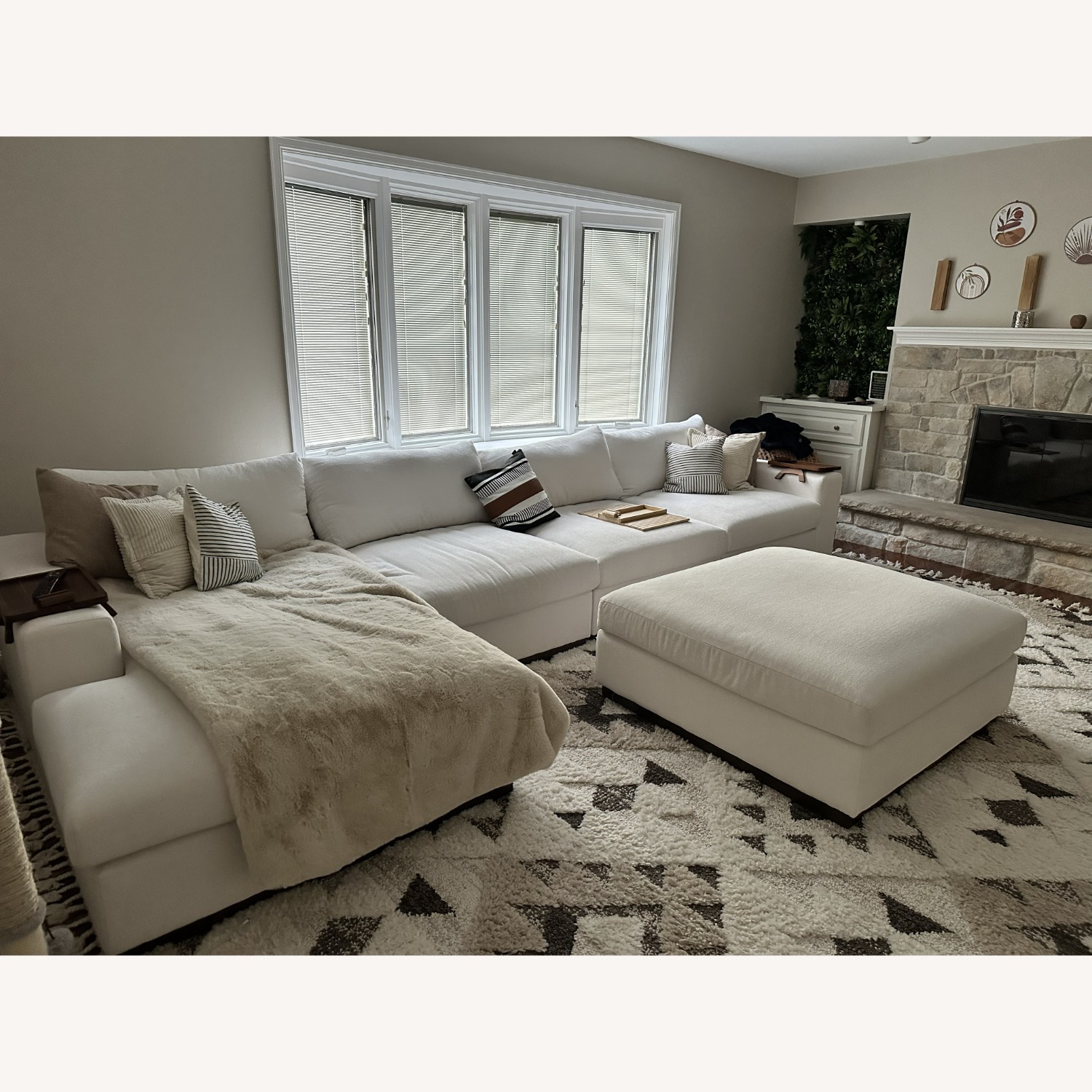 Joybird White Bryant Grand Modular Sectional - image-1