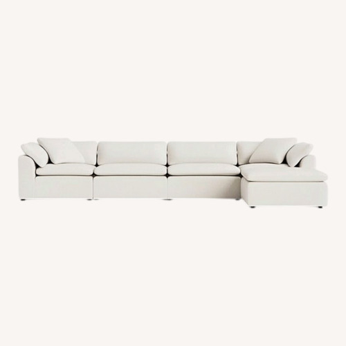 Used Joybird White Bryant Grand Modular Sectional for sale on AptDeco