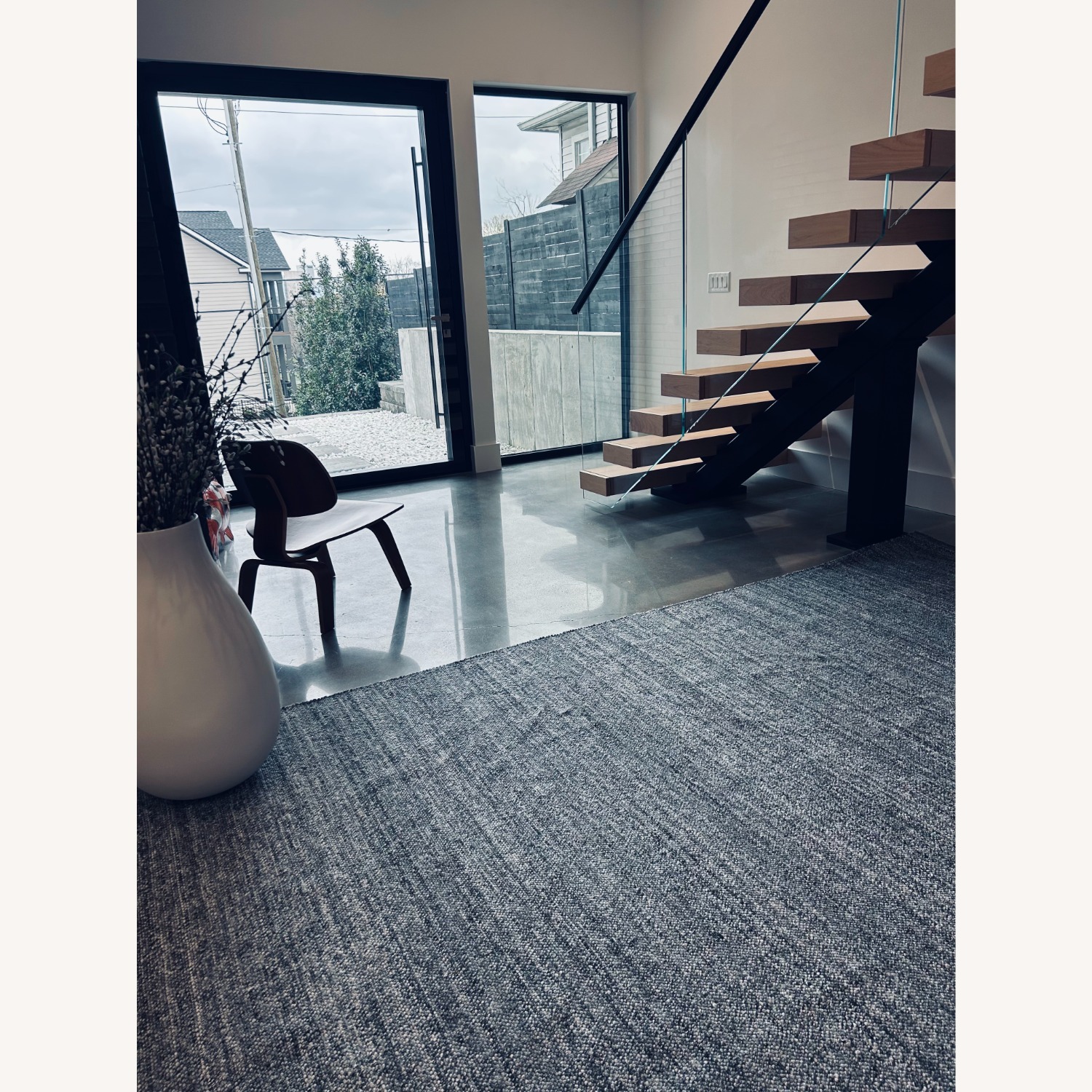 Crate & Barrel Wyoming Performance Handwoven Area Rug 10X14 - image-6