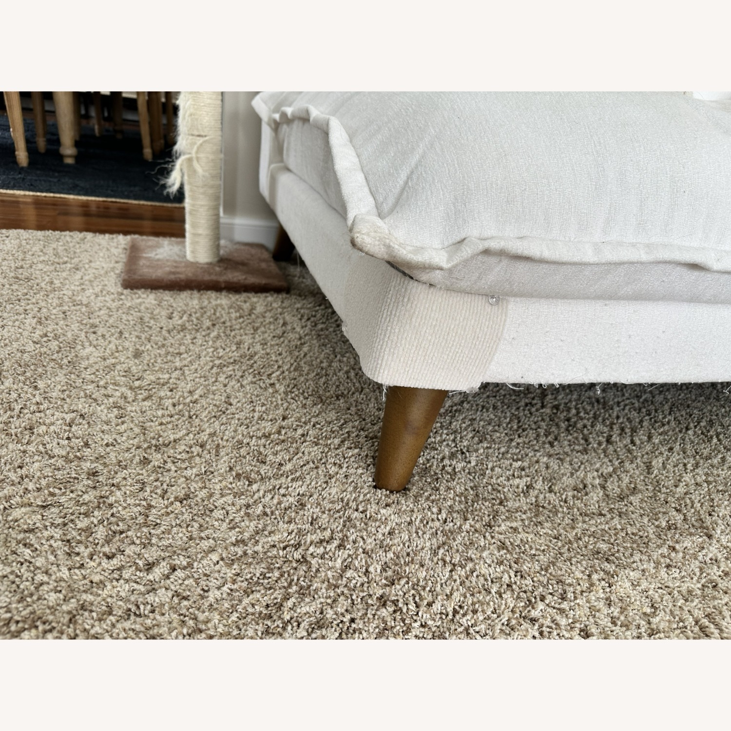 Joybird White Fabric 2 Piece Sectional - image-4