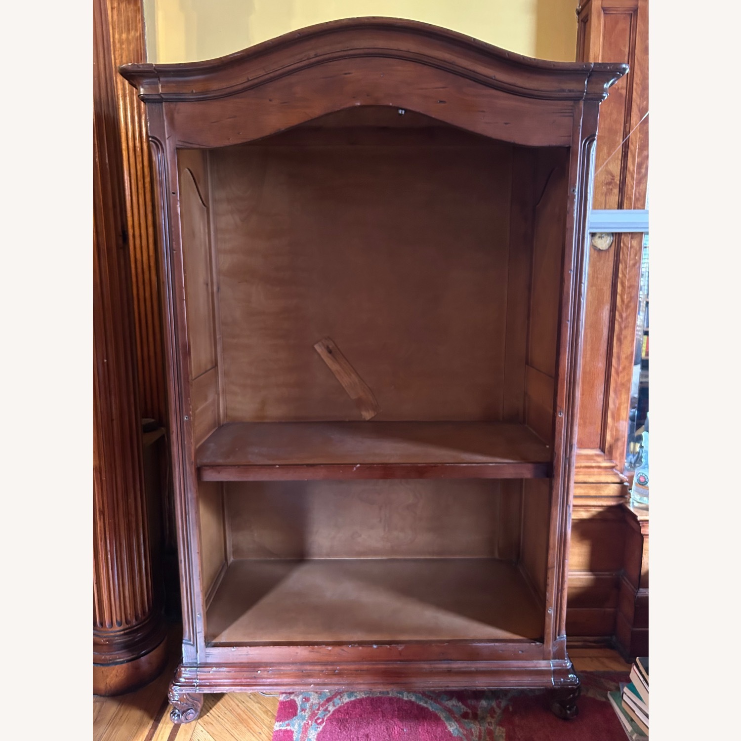 Vintage Armoire Shelving Unit - image-2