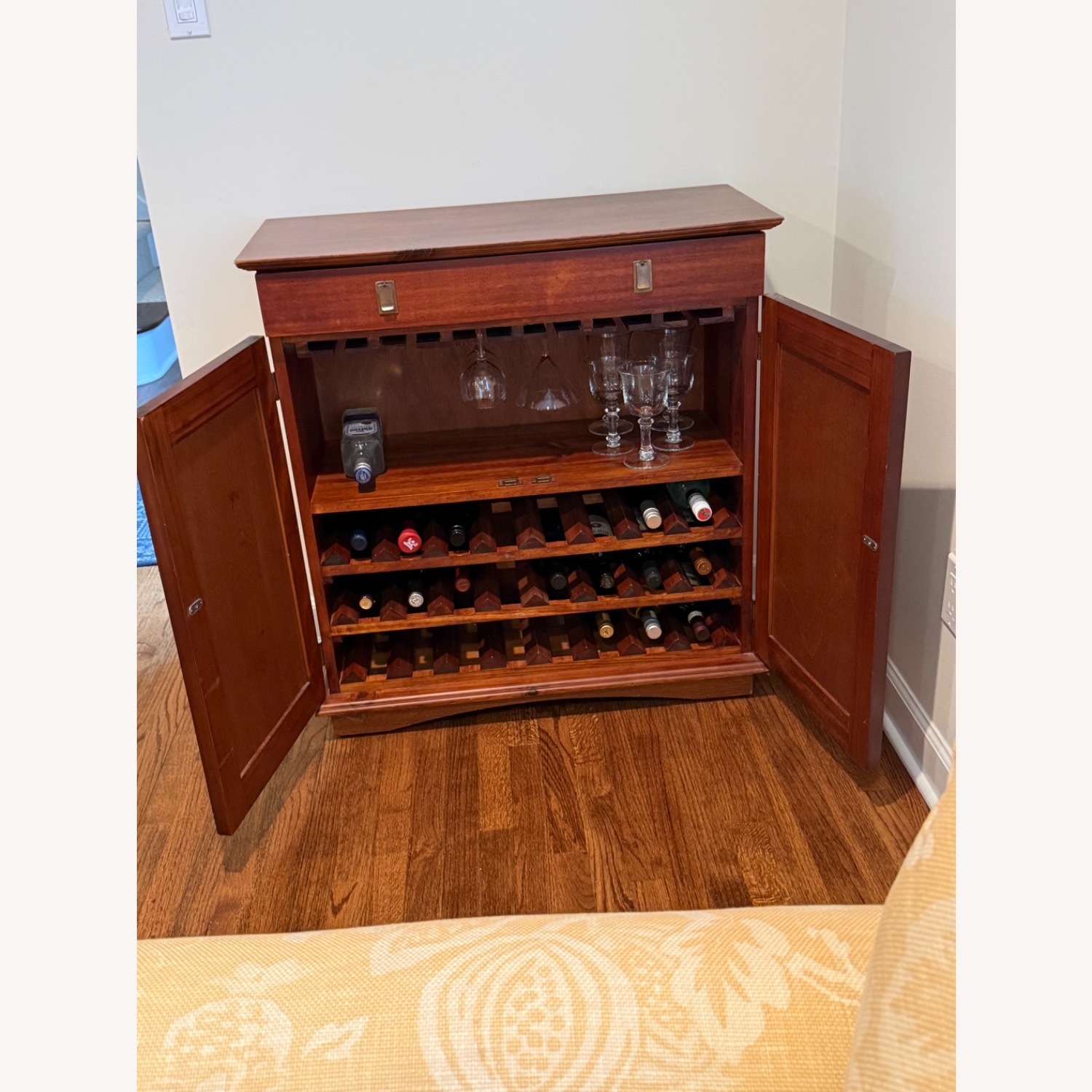 Pier 1 Imports Dark Brown Wood Sideboard - image-4