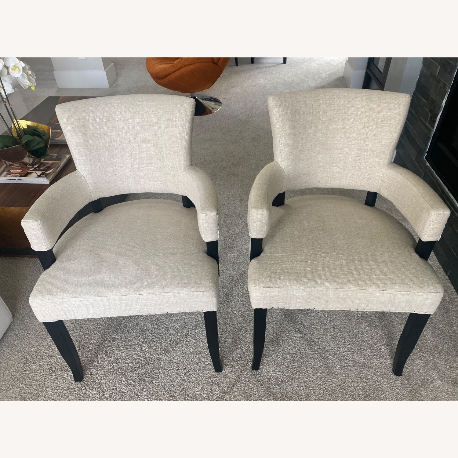 Arhaus Fallyn Natural Fabric Dining Chair - image-1