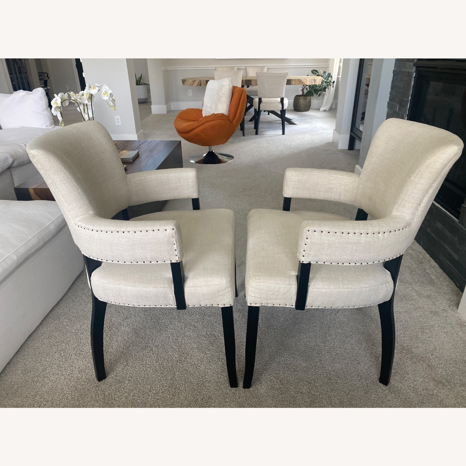 Arhaus Fallyn Natural Fabric Dining Chair - image-10