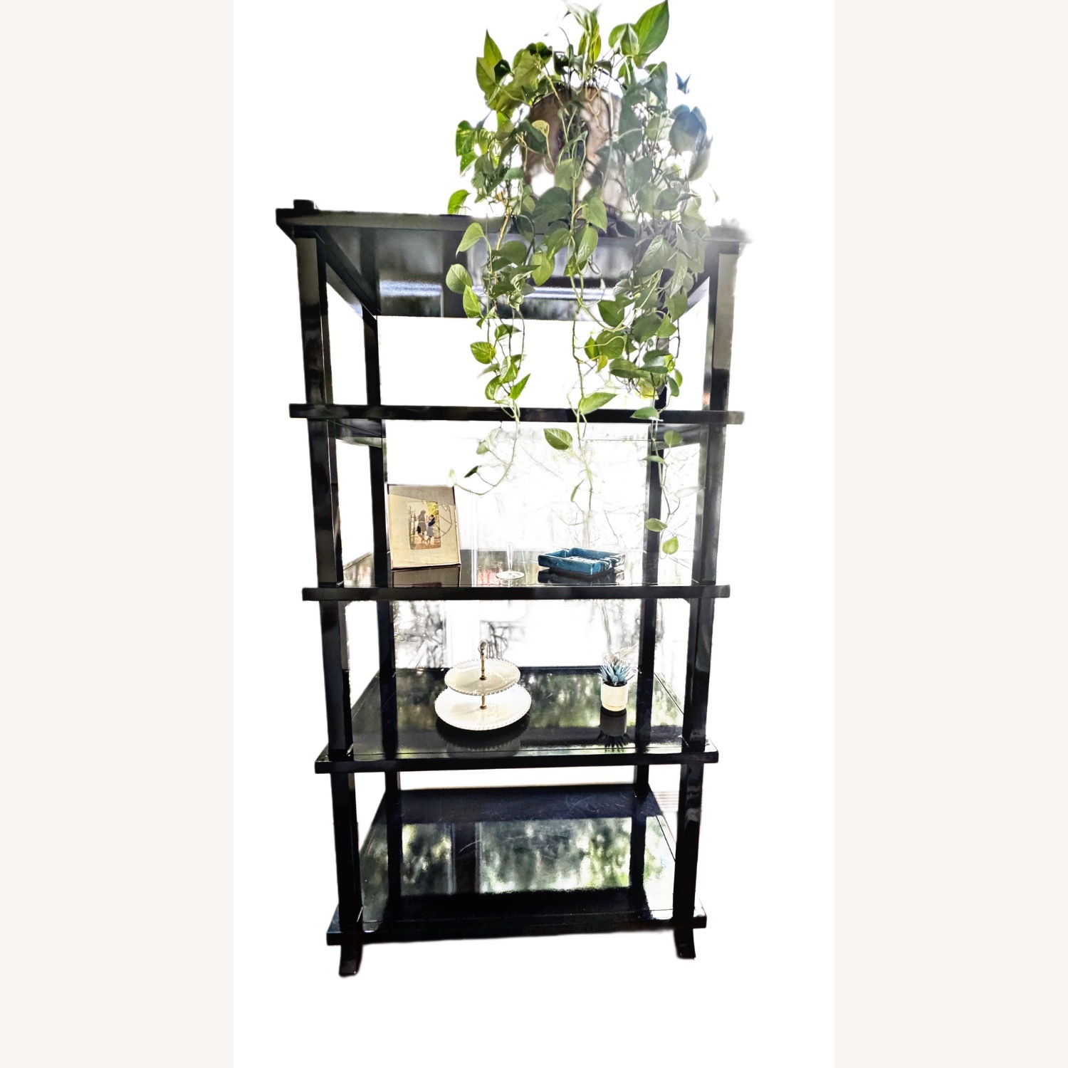 Baker Furniture Black Etagere - image-2
