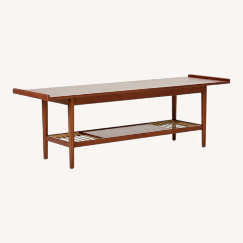 Used West Elm Mid-Century Metal Slat Bench for sale on AptDeco