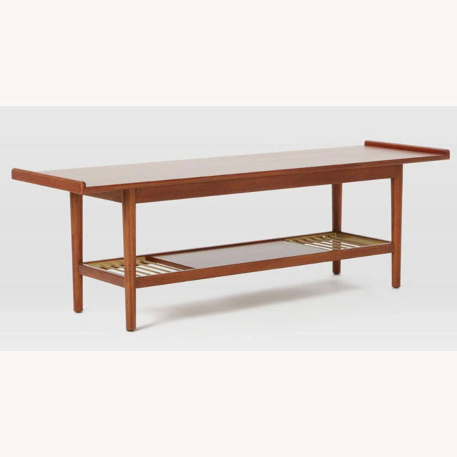 West Elm Mid-Century Metal Slat Bench - image-3