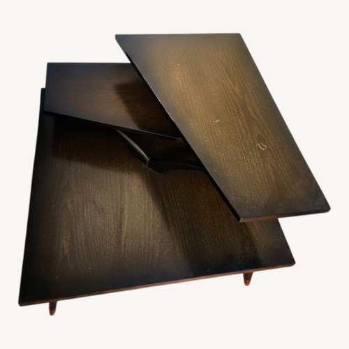 Used Dark Brown Wood Side Table for sale on AptDeco