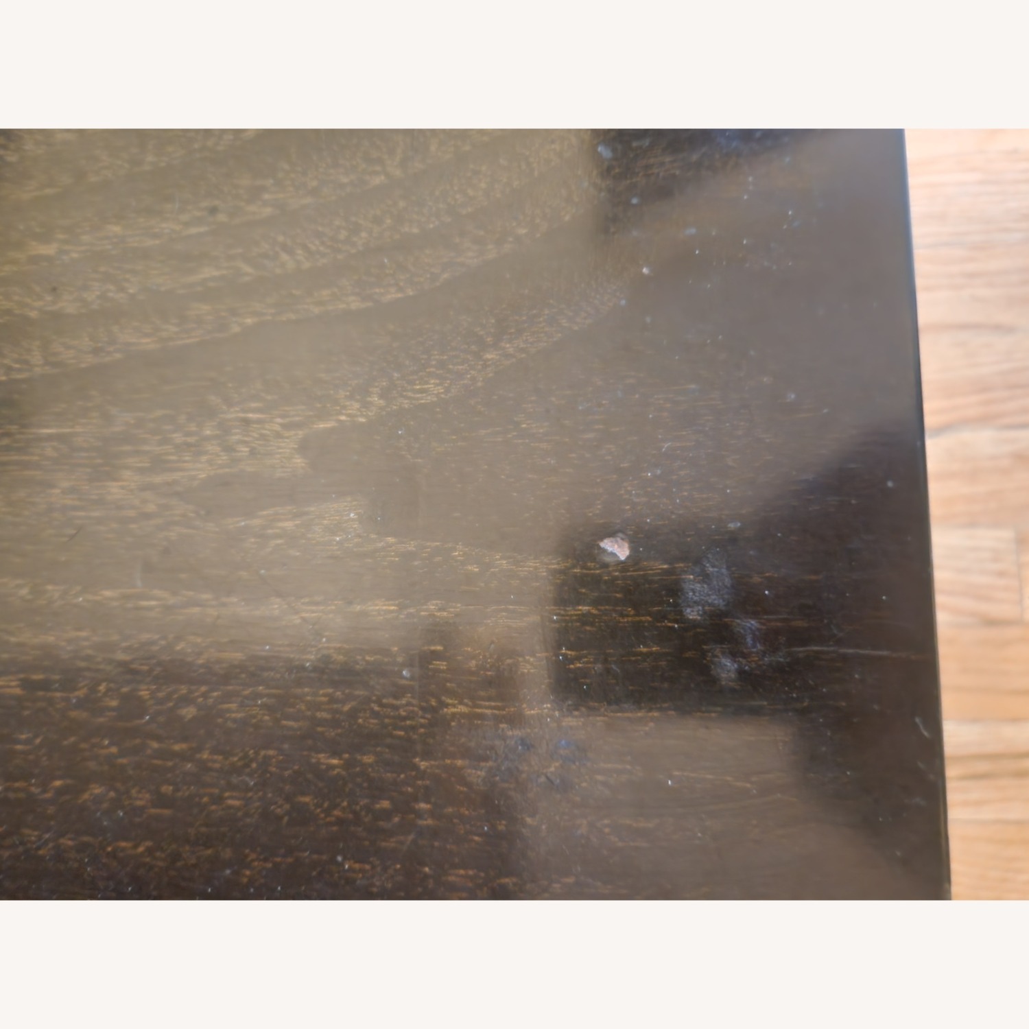 Dark Brown Wood Side Table - image-5
