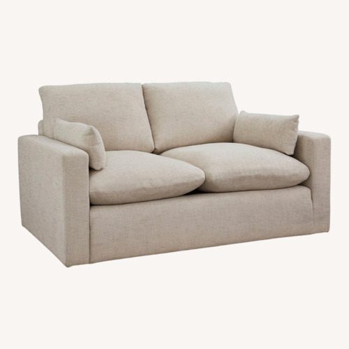 Used Ashley Furniture Natural Fabric 2 Seater Sofa for sale on AptDeco