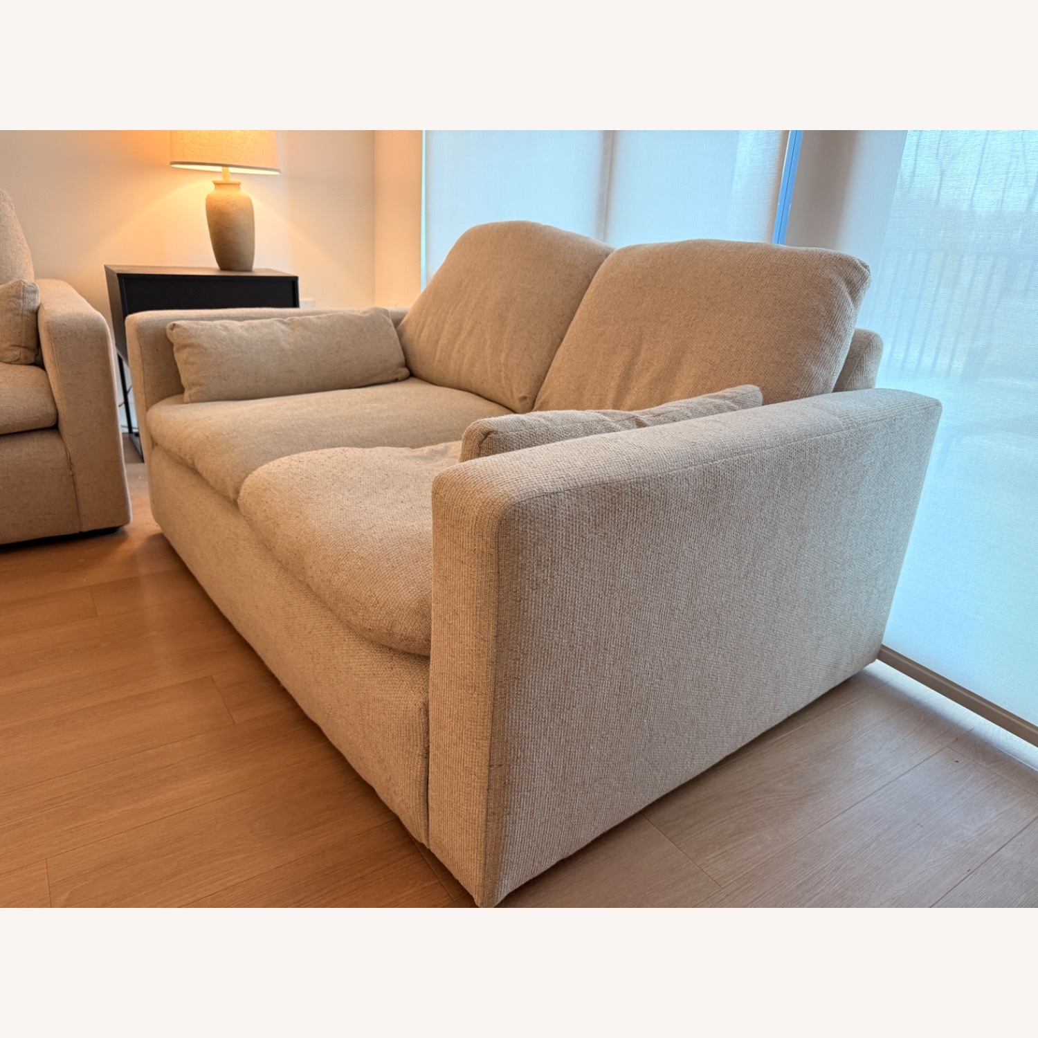 Ashley Furniture Natural Fabric 2 Seater Sofa - image-5