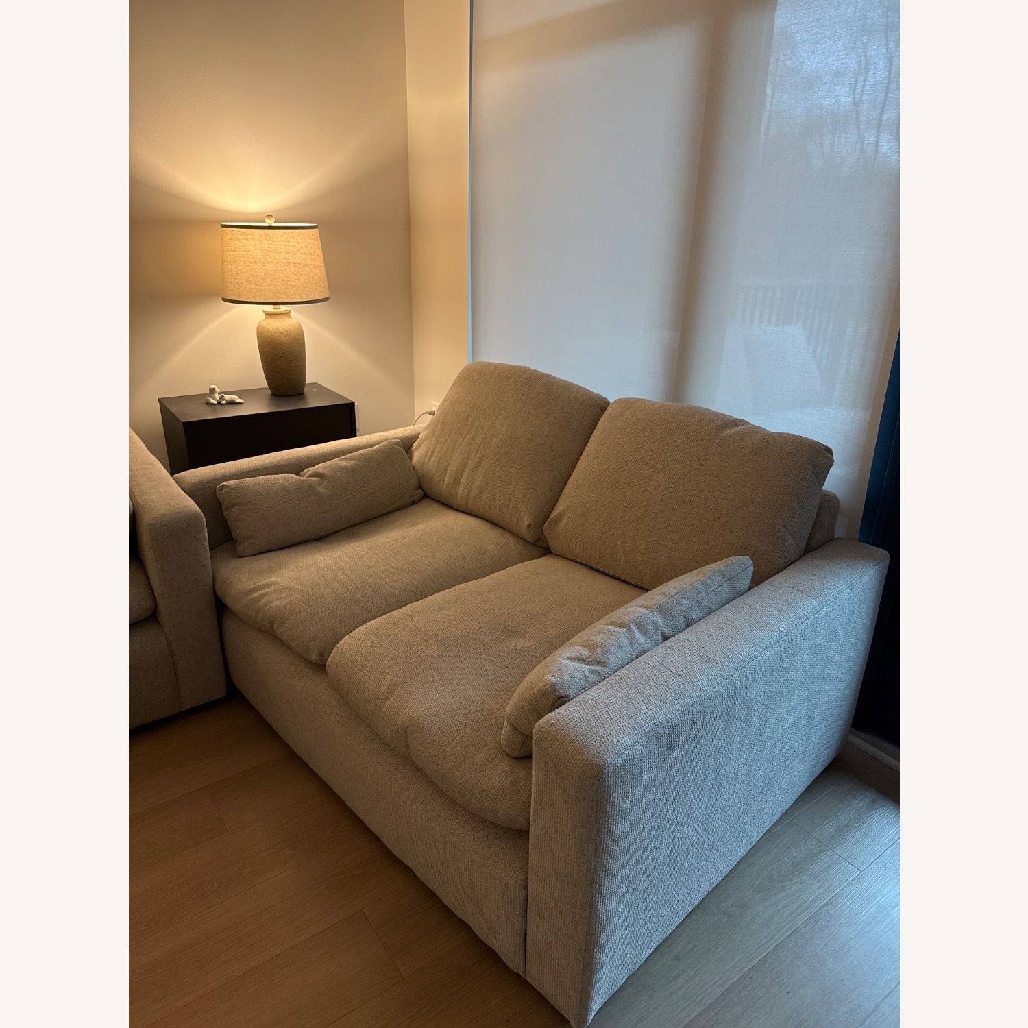 Ashley Furniture Natural Fabric 2 Seater Sofa - image-4