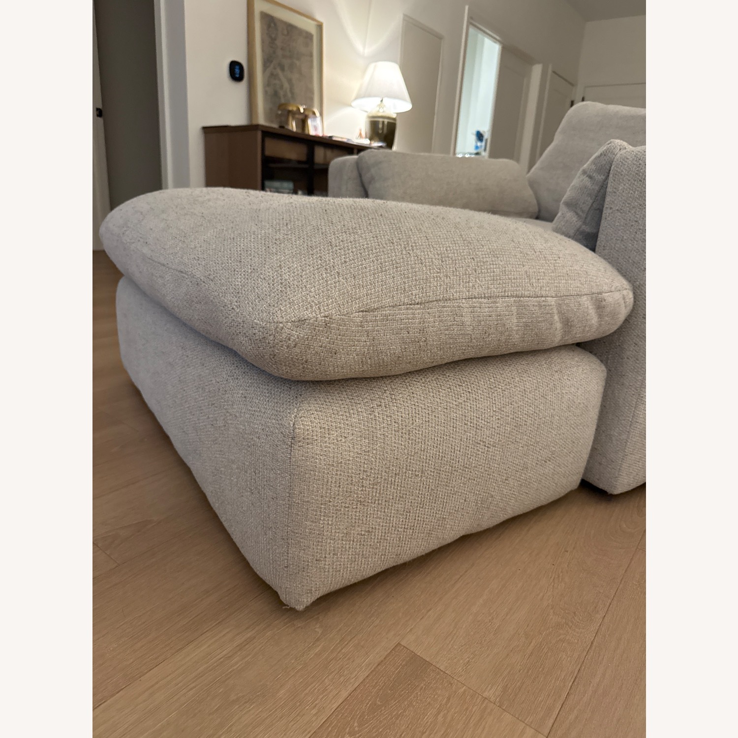 Ashley Furniture Natural Fabric Ottoman - image-3