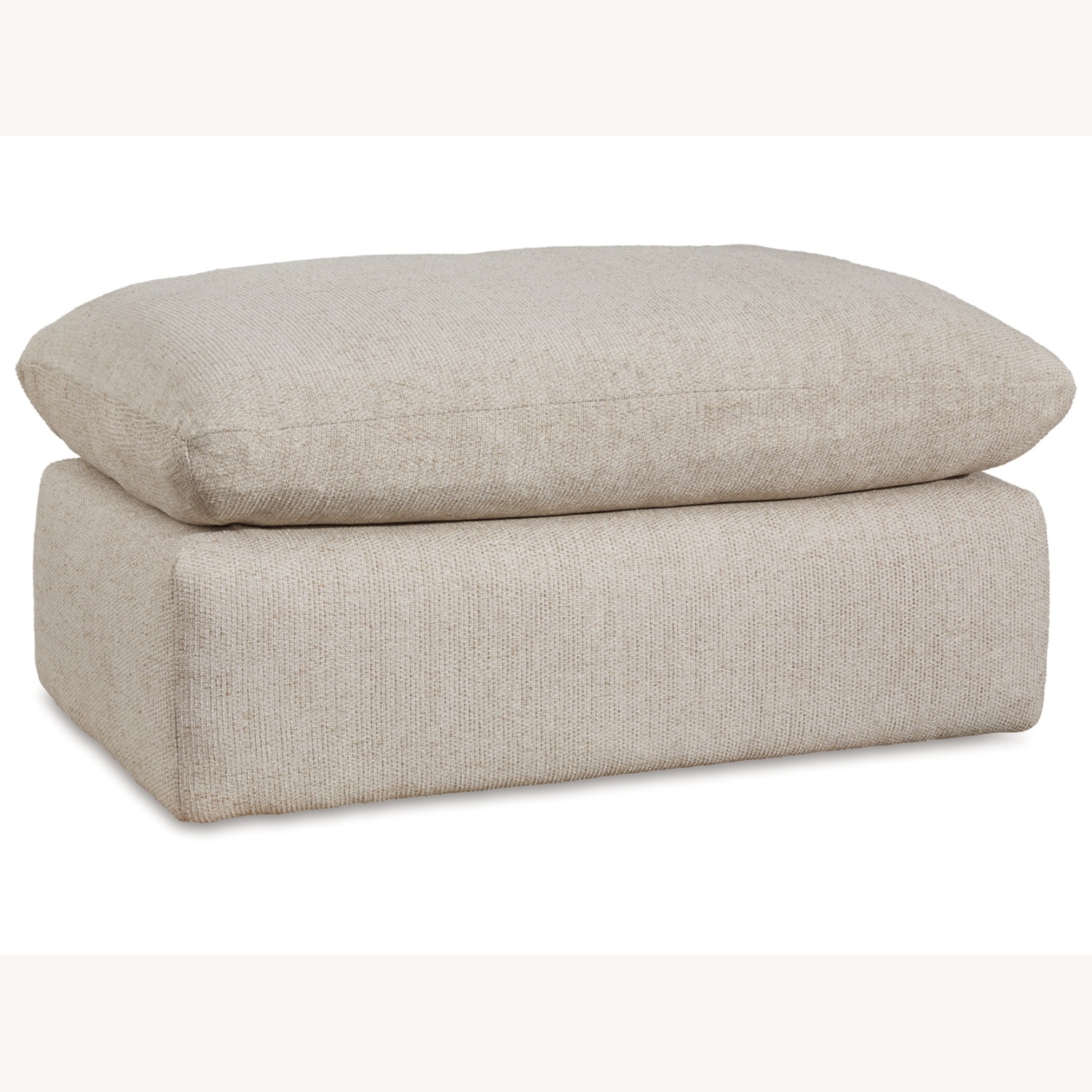 Ashley Furniture Natural Fabric Ottoman - image-4