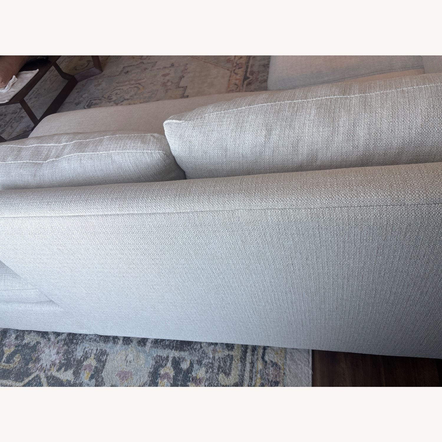 West Elm Natural Fabric 2 Piece Sectional - image-3