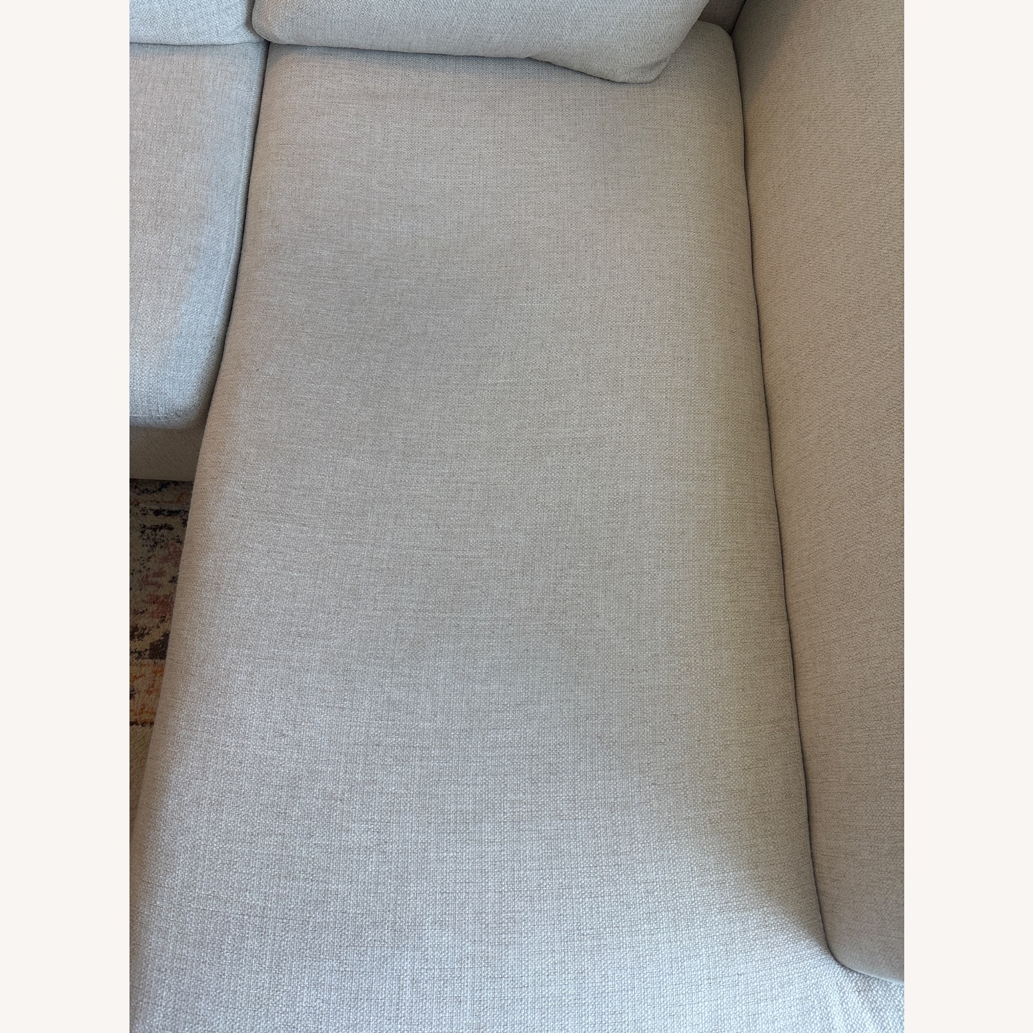 West Elm Natural Fabric 2 Piece Sectional - image-5