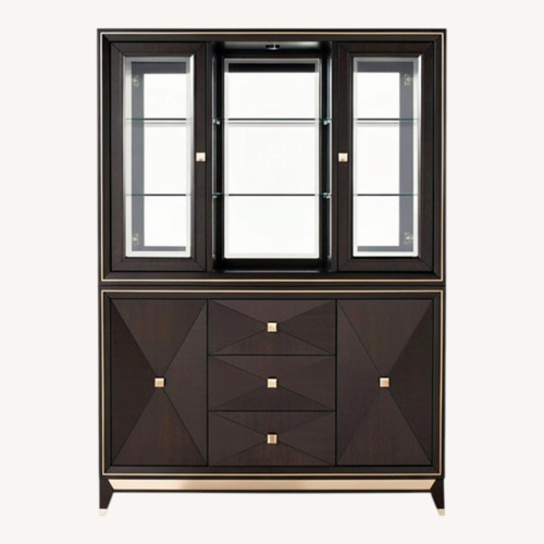 Used Raymour & Flanigan Callister Dark Brown Wall Unit for sale on AptDeco