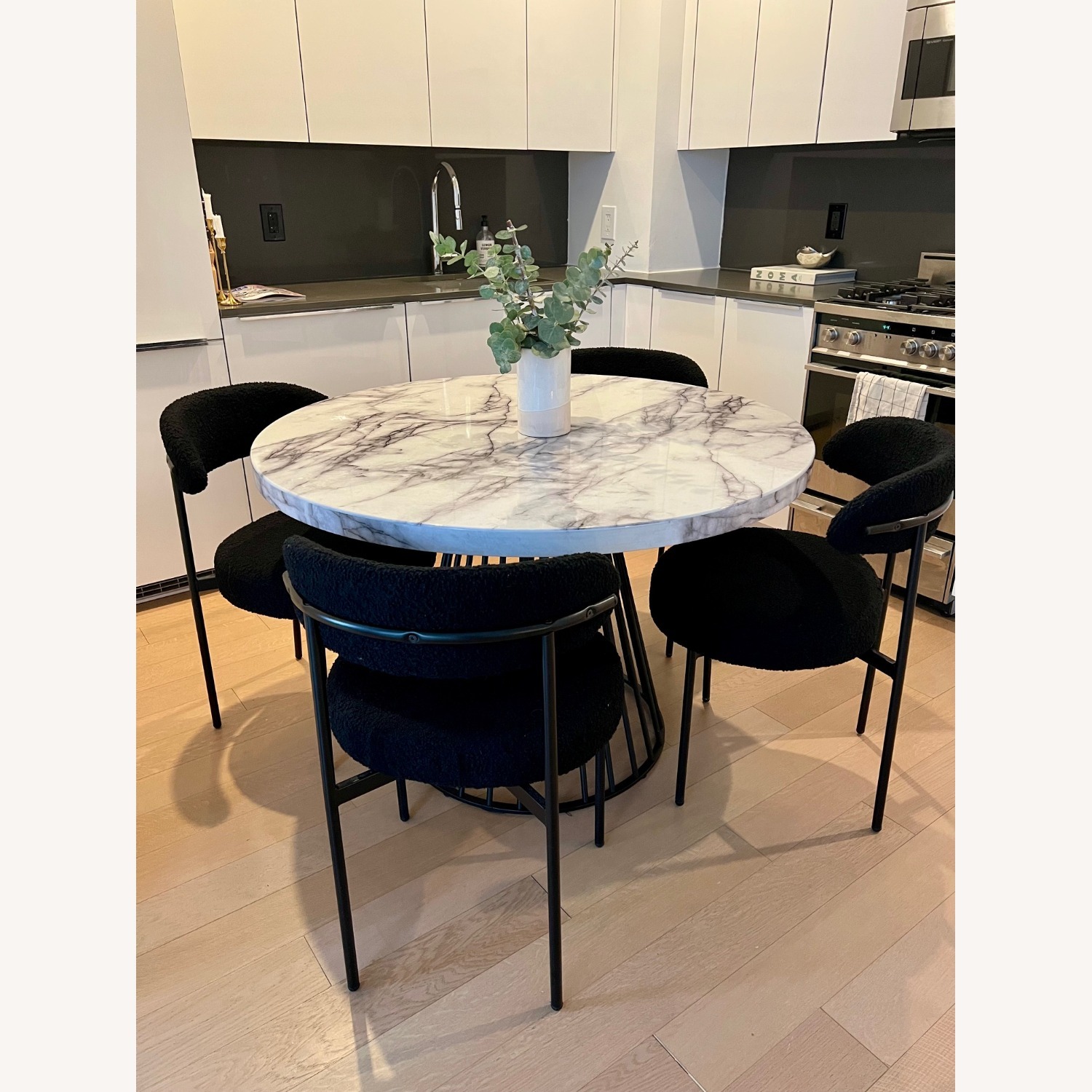 Wade Logan Sherwood Black Fabric Dining Chairs - image-4