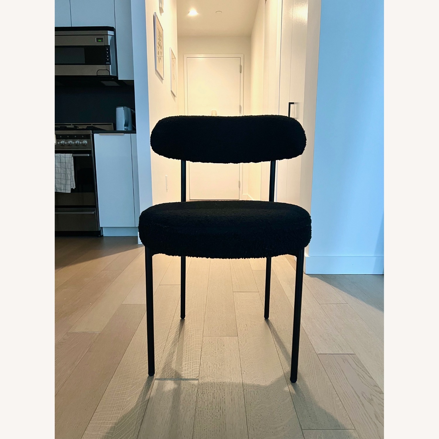 Wade Logan Sherwood Black Fabric Dining Chairs - image-1