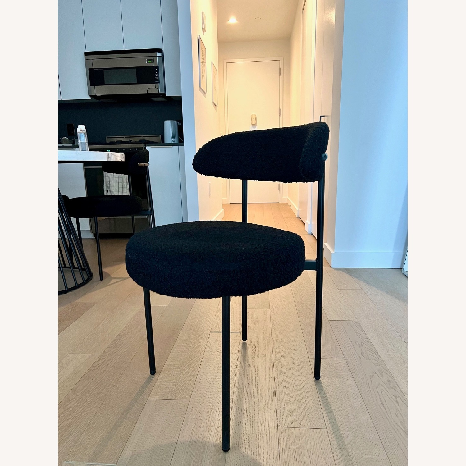 Wade Logan Sherwood Black Fabric Dining Chairs - image-3