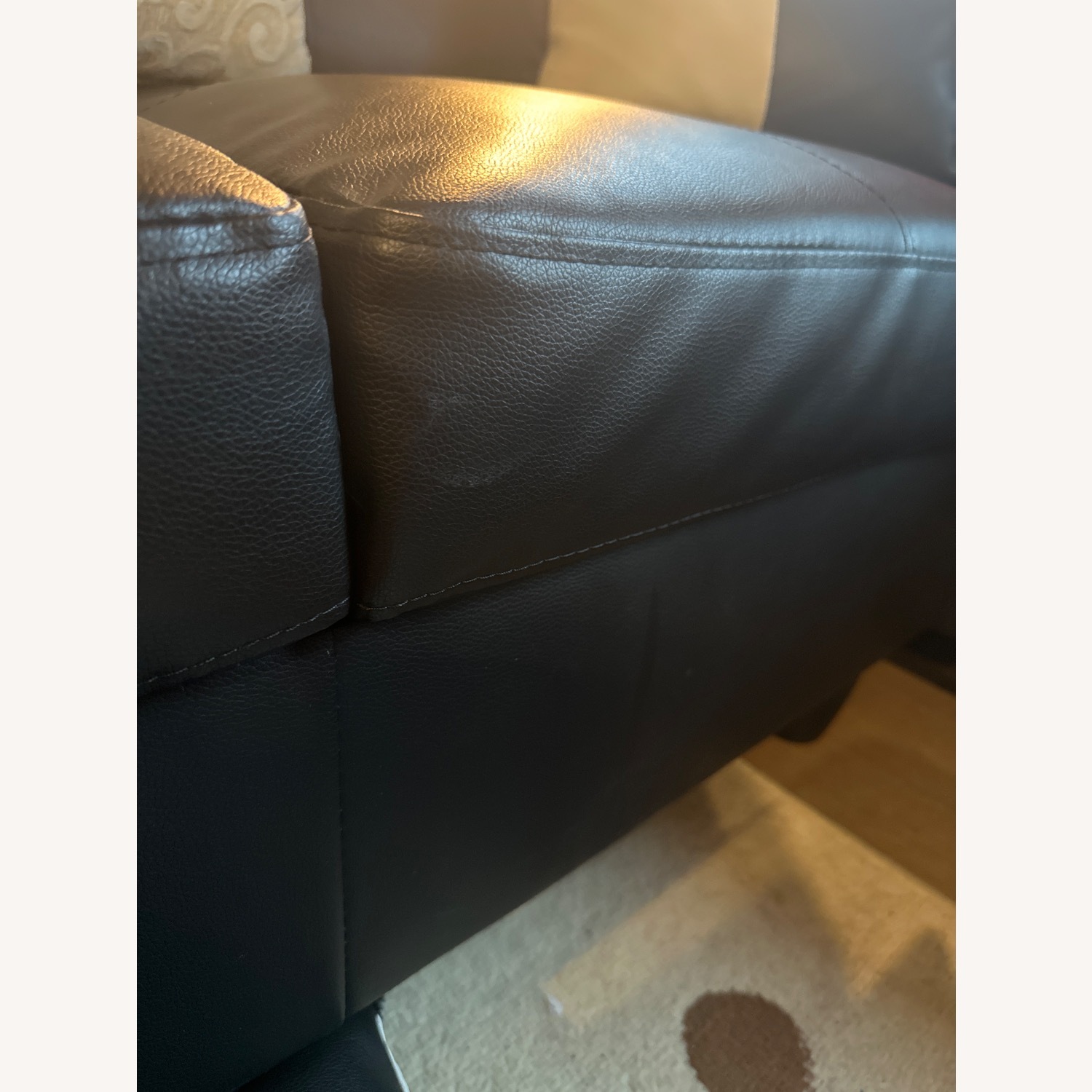 Wayfair Black Leather 3+ Piece Sectional - image-7