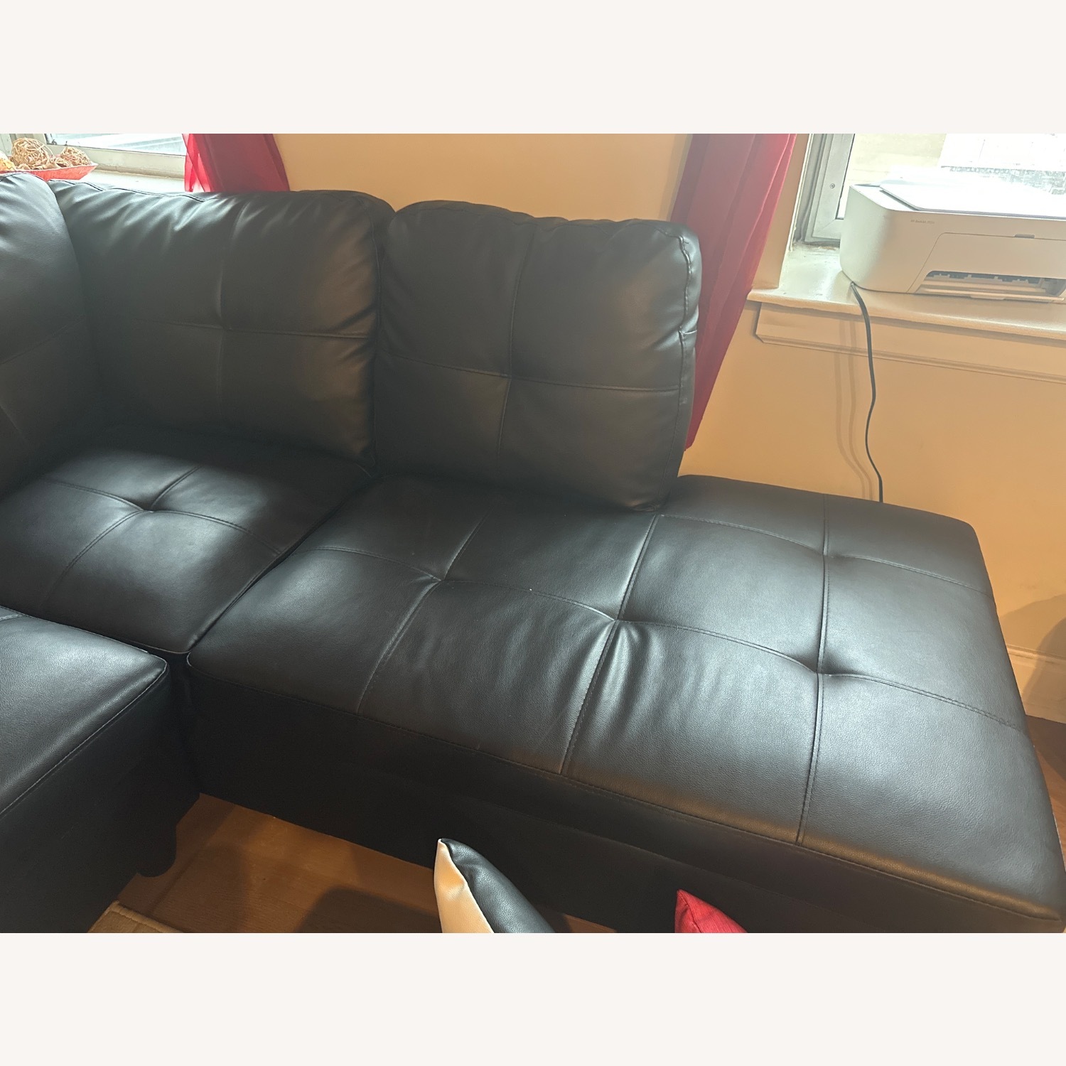 Wayfair Black Leather 3+ Piece Sectional - image-11