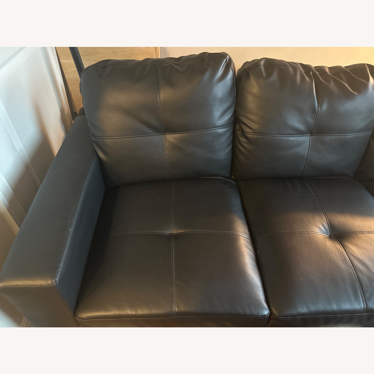 Wayfair Black Leather 3+ Piece Sectional - image-8