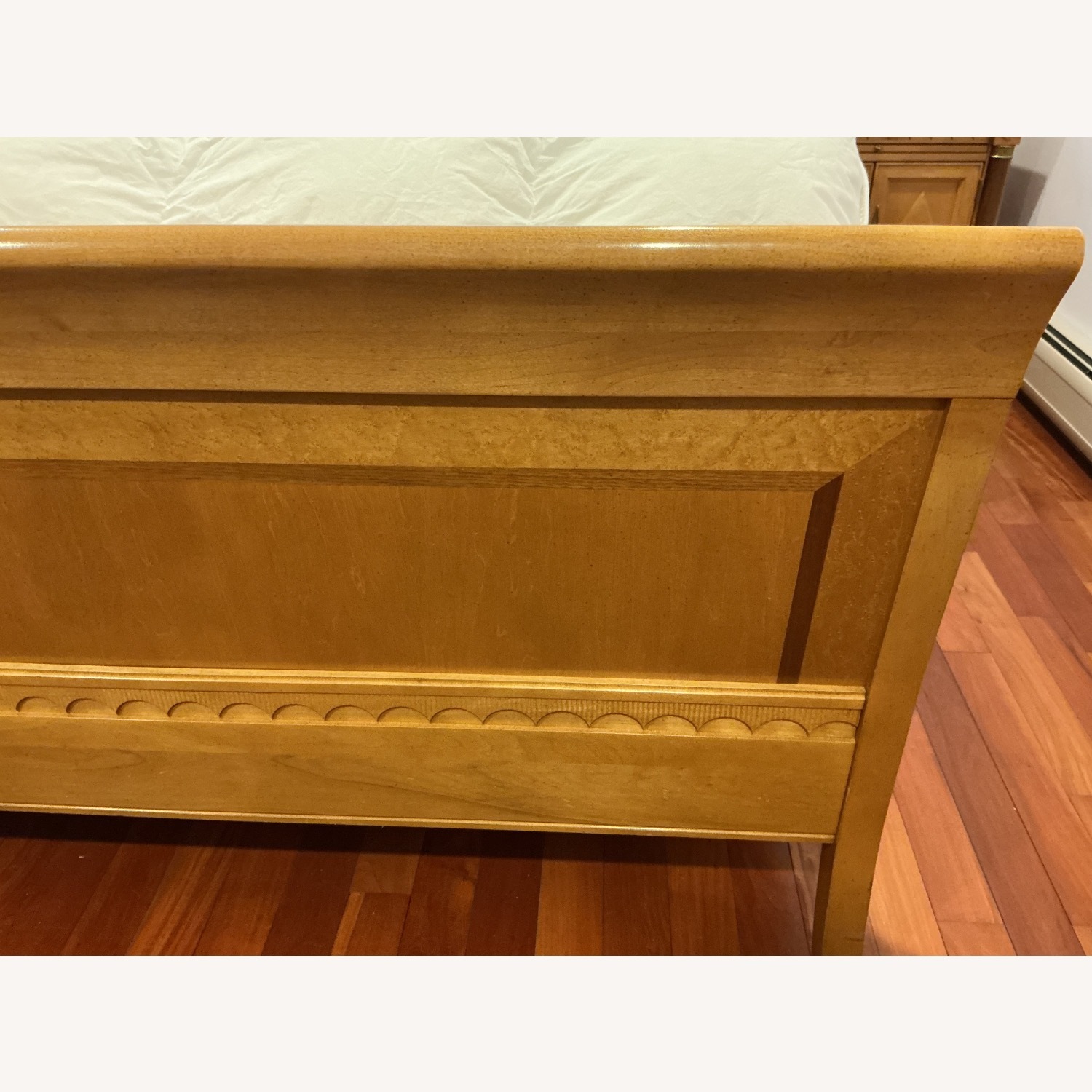 Natural Wood King Bed - image-1