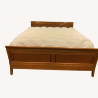 Natural Wood King Bed