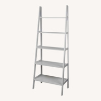 Target Threshold White Wood leaning Wall Shelf