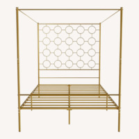 Wayfair Gold Headboard Queen Size Bed 