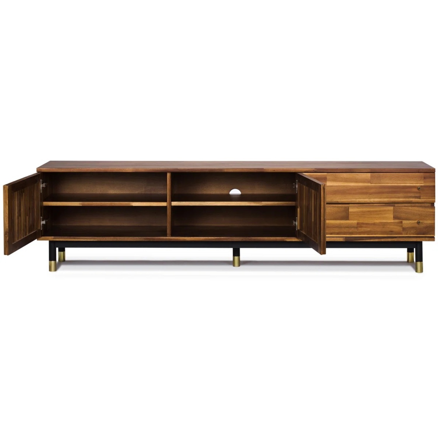 AllModern Acacia Mid Century Modern Media Storage - image-2