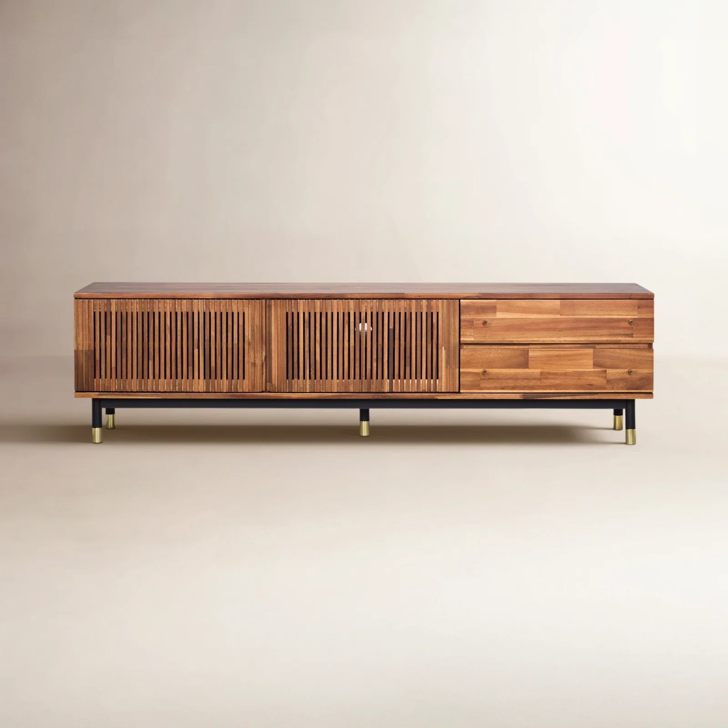 AllModern Acacia Mid Century Modern Media Storage - image-4