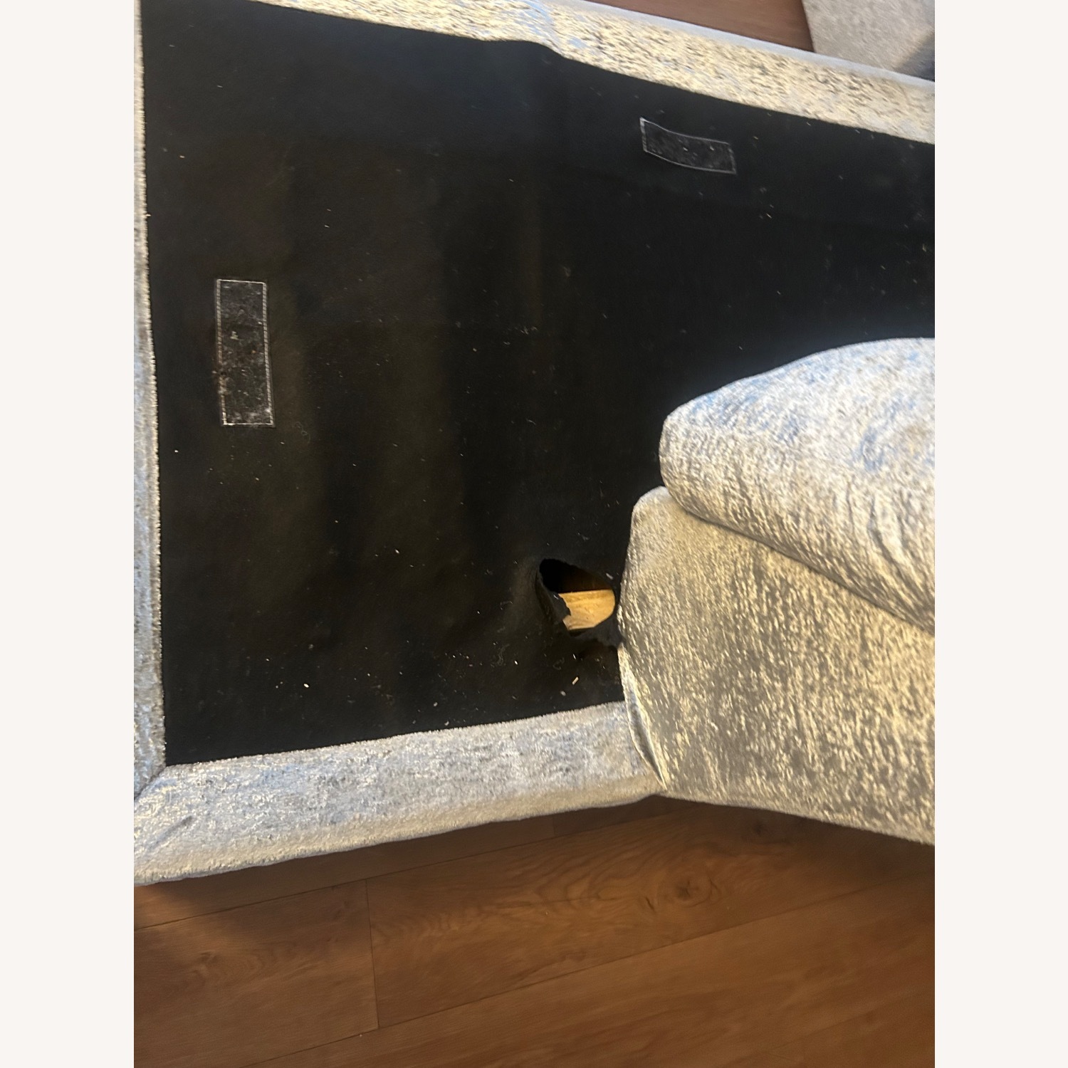 Large Velvet Velour Sectional with Accent Pillows - image-4