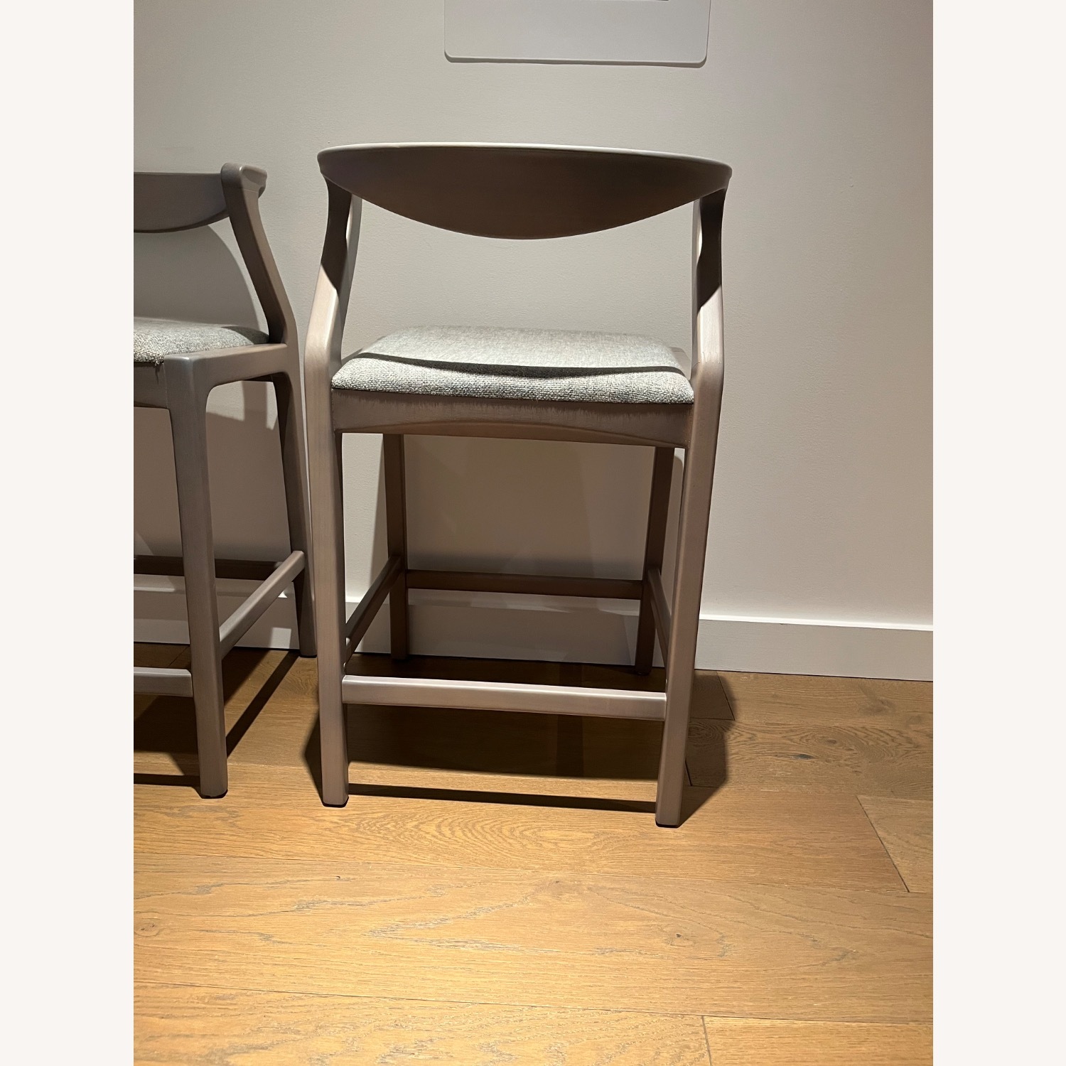 Sossego Duda Light Gray Wood Stools - image-3