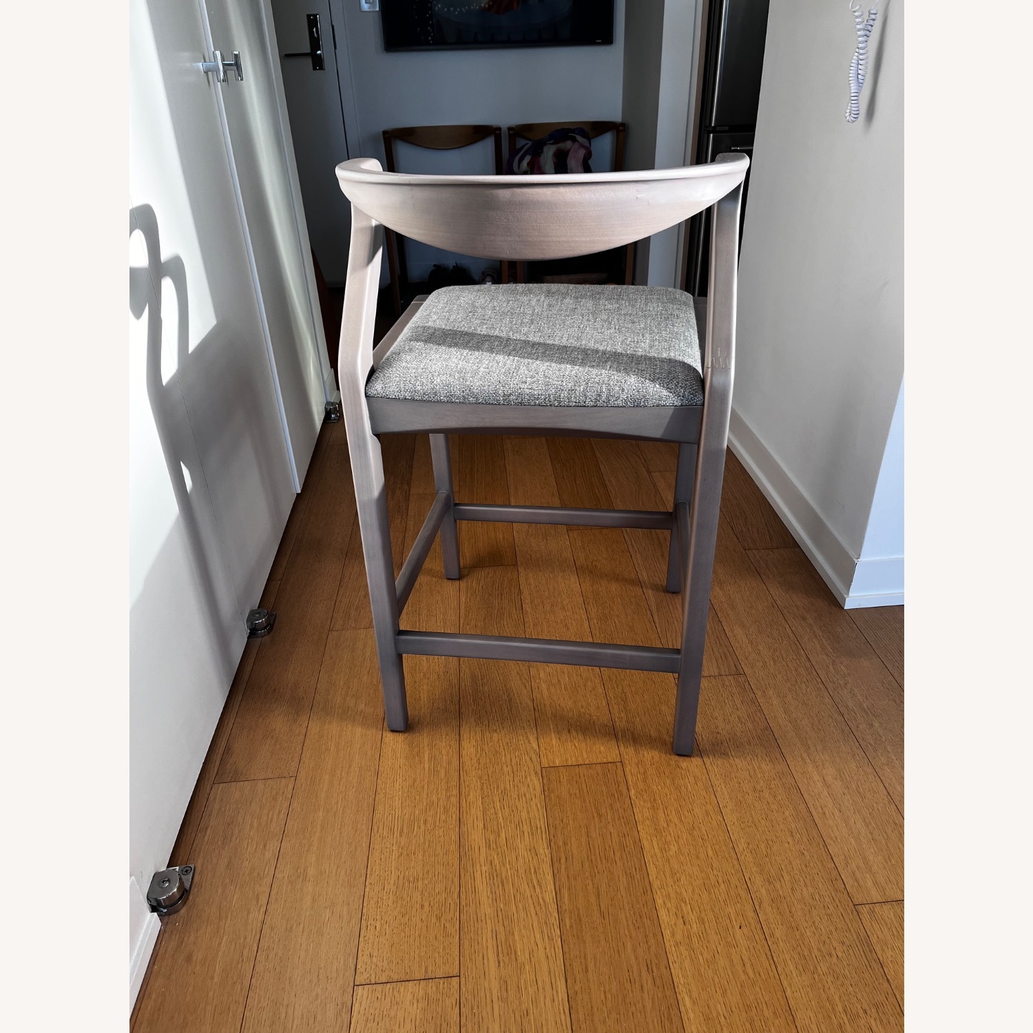 Sossego Duda Light Gray Wood Stools - image-3